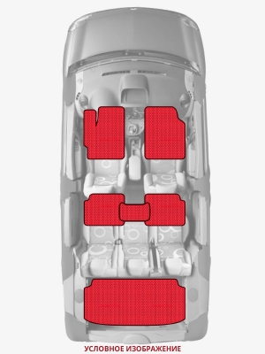 ЭВА коврики «Queen Lux» комплект для Toyota Celica Camry